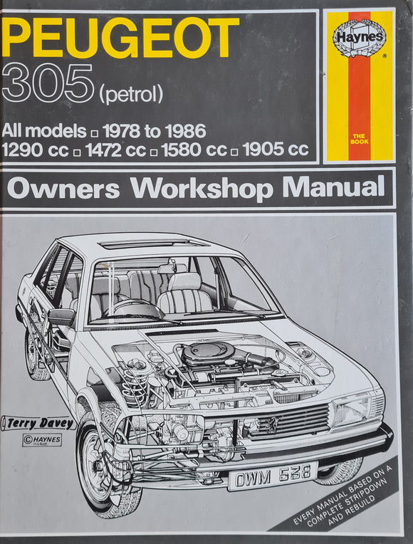 Haynes Owners Workshop Manual 538, Peugeot 305