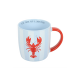 You Are My Lobster Striped Mug