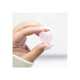 I Love You Rose Quartz Crystal Heart in a Bag