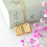 Book Shaped Locket in a Gift Box