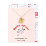 Love Letter Locket Necklace on Greeting Card