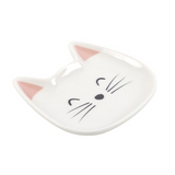 White Cat Face Trinket Dish