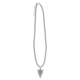 Arrowhead of Strength Viking Cord Necklace