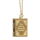 Book Shaped Locket in a Gift Box