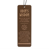 Odin's Wisdom Wooden Bookmark