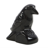 Black Obsidian Raven Ornament in a Bag