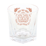 Viking Compass Lowball Drinking Glass with Coaster