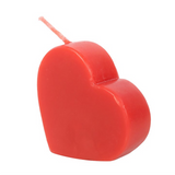Red Love Heart Shaped Candle