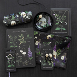 Deadly Nightshade Necklace with Black Obsidian on Greeting Card