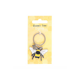 Queen Bee Enamel Keyring