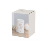 White Matte Cut Out Oil Burner