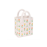 Tulip Print Ceramic Bag-Shaped Flower Vase