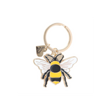 Queen Bee Enamel Keyring