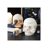 Skull Tealight Holder with Snake