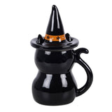Frightful Folk Black Cat Lidded Mug
