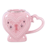 Heart Locket Mug and Key Stirrer