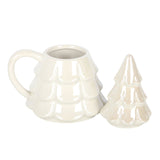 Iridescent Fir Tree Mug and Snowflake Spoon Set