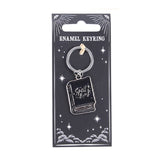 Black Spell Book Keyring