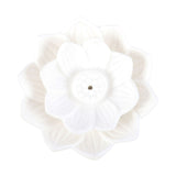 White Lotus Flower Incense Stick Holder