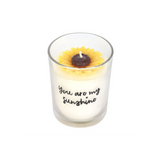 You Are My Sunshine Candle with 3D Sunflower