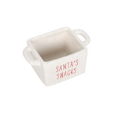 Set of 3 Ceramic Christmas Snack Bowls