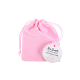 I Love You Rose Quartz Crystal Heart in a Bag