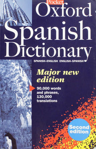 Pocket Oxford Spanish Dictionary on a white background