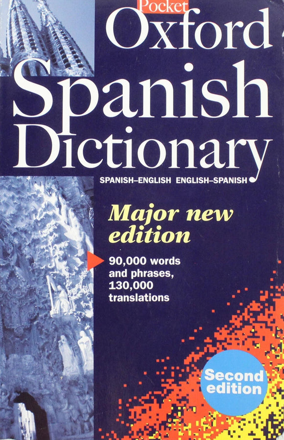 Pocket Oxford Spanish Dictionary on a white background