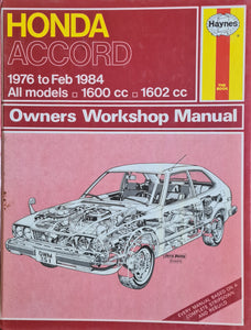 Haynes Owners Workshop Manual 351, Honda Accord